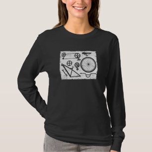 Mountain Bike In Parts Bicycle Cyclist Enduro Down T-Shirt