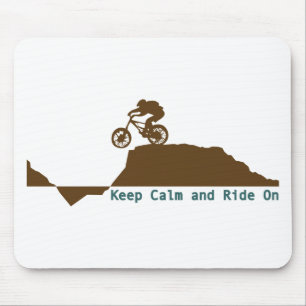 Mountain Bike - Keep Calm Mouse Pad