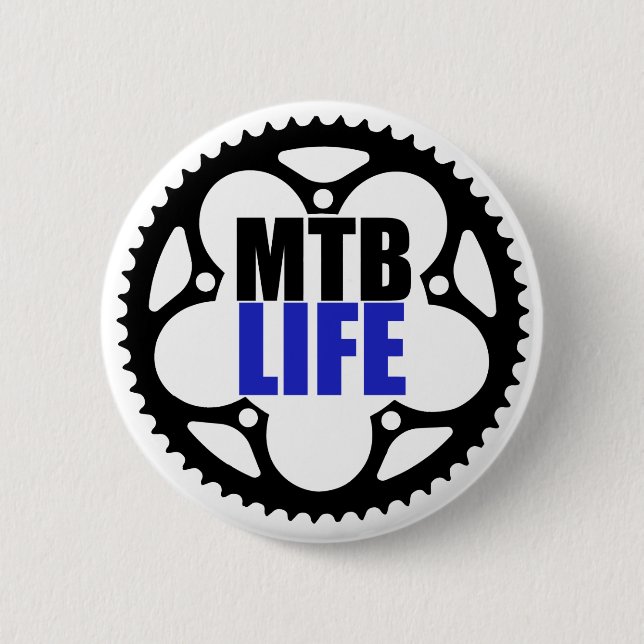 Mountain Bike Life 6 Cm Round Badge (Front)