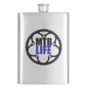 Mountain Bike Life Hip Flask