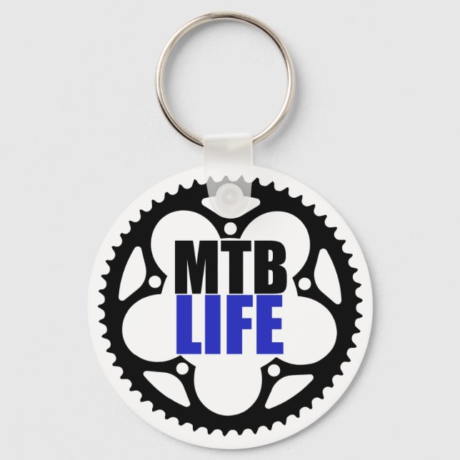 Mountain Bike Life Key Ring (Front)