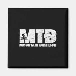 Mountain Bike Life Mtb Biking Cycling Bikers Cycli Magnet