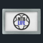 Mountain Bike Life Rectangular Belt Buckle<br><div class="desc">You ride,  it's what you do. Singletrack,  downhill,  or on the pump track,  you're a mountain biker. Display this design to show what you're about!</div>