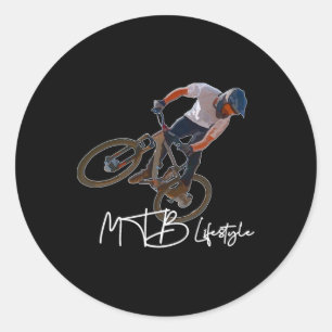 Mountain Bike Lifestyle Mtb Cool Bike Classic Round Sticker