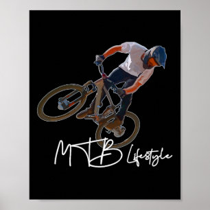 Mountain Bike Lifestyle Mtb Cool Bike Poster