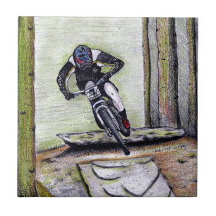 Mountain bike Llandegla mtb bmx Ceramic Tile