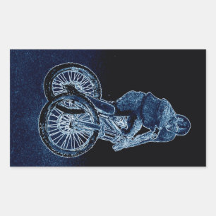 Mountain bike Llandegla mtb bmx Rectangular Sticker