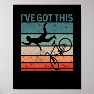 Mountain bike lover Funny MTB downhill biker Poster