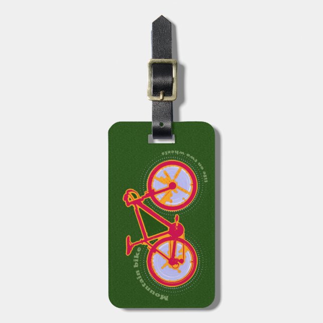 mountain bike luggage tag (Front Vertical)