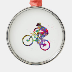Mountain Bike Metal Ornament
