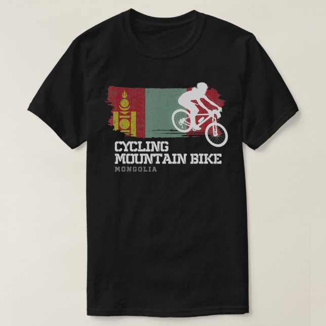 Mountain Bike Mongolia MTB Biker Biking Womens clo T-Shirt (Design Front)