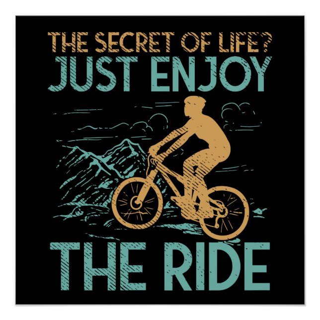 Mountain Bike Mountain Biker Poster (Front)