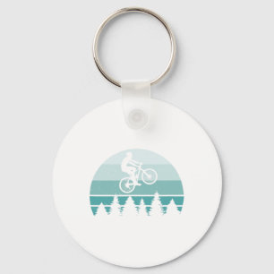 Mountain Bike, Mountain Biking, Vintage Style Key Ring