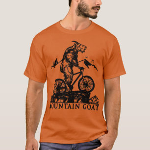 Mountain Bike Mountain Goat Riding Bicycle Cycling T-Shirt