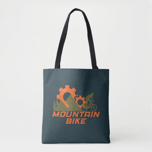 Mountain bike mountainbike tote bag (Front)