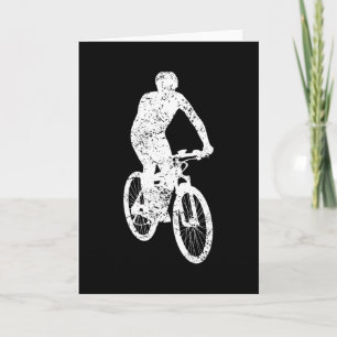 Mountain Bike MTB Bike Mountain Biker Retro Gift Card