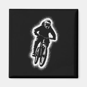 Mountain Bike Mtb Biker Boys Kids Downhill Biking Magnet
