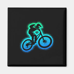 Mountain Bike Mtb Biker Kids Boys Downhill Biking Magnet