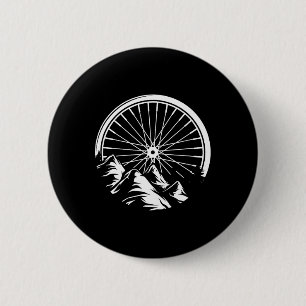 Mountain Bike Mtb Cycling Bicycle Biking Gift 6 Cm Round Badge