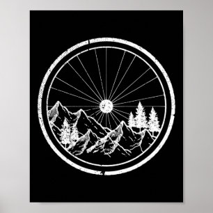 Mountain Bike Mtb Cycling Biking Gift Poster