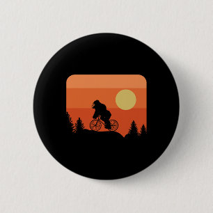 Mountain Bike Mtb Cycling Downhill Biking Sunset V 6 Cm Round Badge
