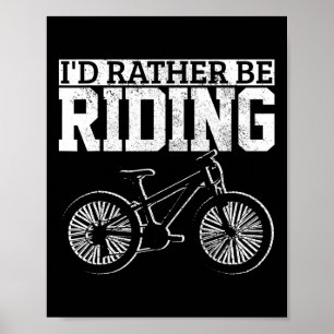 Mountain Bike Mtb Dirt Jump Biking Funny Mountain Poster