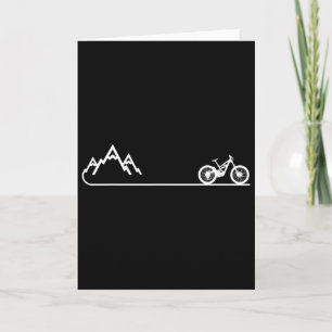 Mountain Bike Mtb Downhill Bicycle Mountain Biker  Card