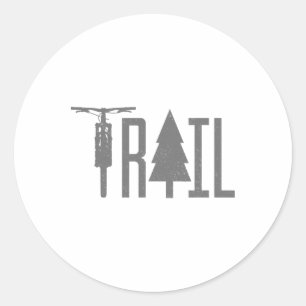 Mountain Bike Mtb Downhill Bike Gift For Mountain Classic Round Sticker