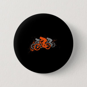 Mountain Bike Mtb Downhill Biking Cycling  6 Cm Round Badge