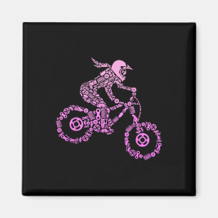 Mountain Bike Mtb Downhill Biking Cycling Biker Gi Magnet