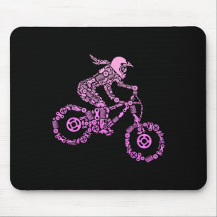 Mountain Bike Mtb Downhill Biking Cycling Biker Gi Mouse Pad