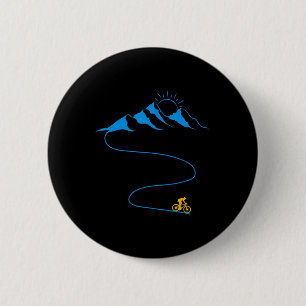 Mountain Bike - Mtb Downhill Biking From The Mount 6 Cm Round Badge