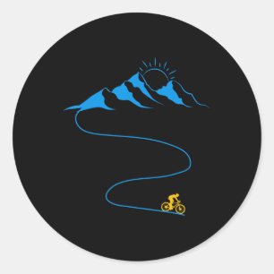 Mountain Bike - Mtb Downhill Biking From The Mount Classic Round Sticker