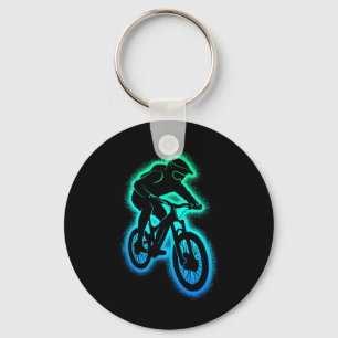 Mountain Bike Mtb Downhill Kids Boys Mountain Biki Key Ring