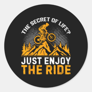Mountain Bike Mtb Downhill Mountain Biking Apparel Classic Round Sticker