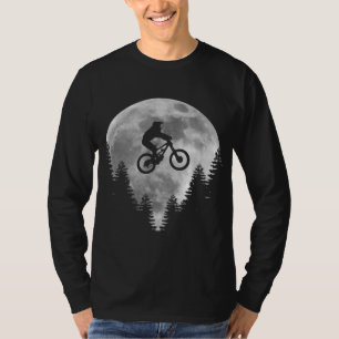 Mountain Bike - MTB Moon Downhill Biking Gift T-Shirt