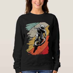Mountain Bike Mtb Nature Mountains Retro Wave Vint Sweatshirt