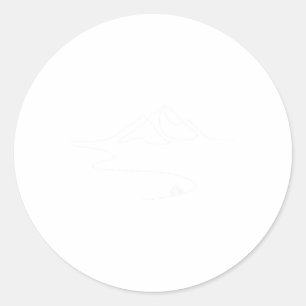 Mountain Bike, Mtb, Trail Biking, Cycling Classic Round Sticker