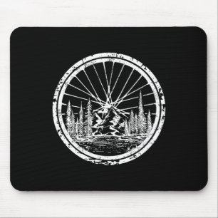 Mountain Bike - Mtb Wheel Design Cycling Bicycle B Mouse Pad