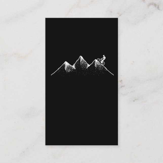 Mountain Bike Nature Downhill Biking Business Card (Front)