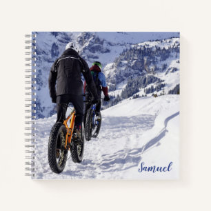 Mountain Bike Personalised Spiral Notebook