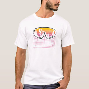 Mountain Bike Retro Mtb Downhill Biking Goggles Bi T-Shirt