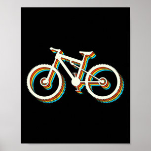 Mountain Bike Retro Vintage Mtb Bicycle Biking Cyc Poster