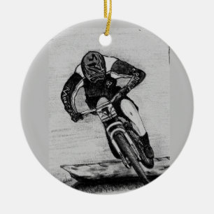Mountain Bike Ride Ceramic Ornament