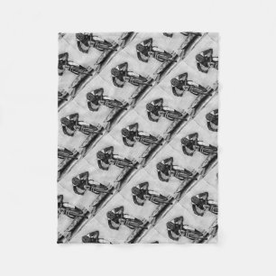 Mountain Bike Ride Fleece Blanket