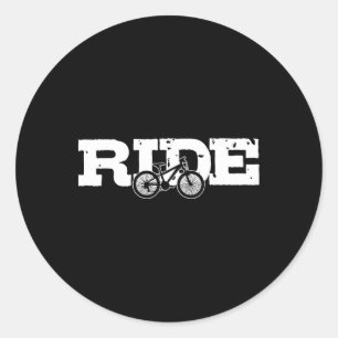 Mountain Bike Ride Mtb Bicycle Mountain Biker Gift Classic Round Sticker