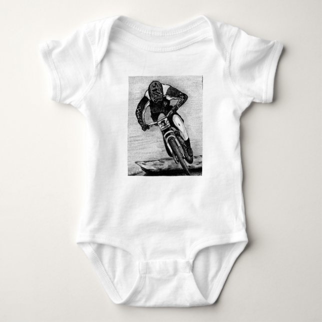 Mountain Bike Ride MTB Llandegla cup Baby Bodysuit (Front)