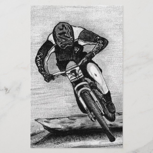 Mountain Bike Ride Stationery (Front)