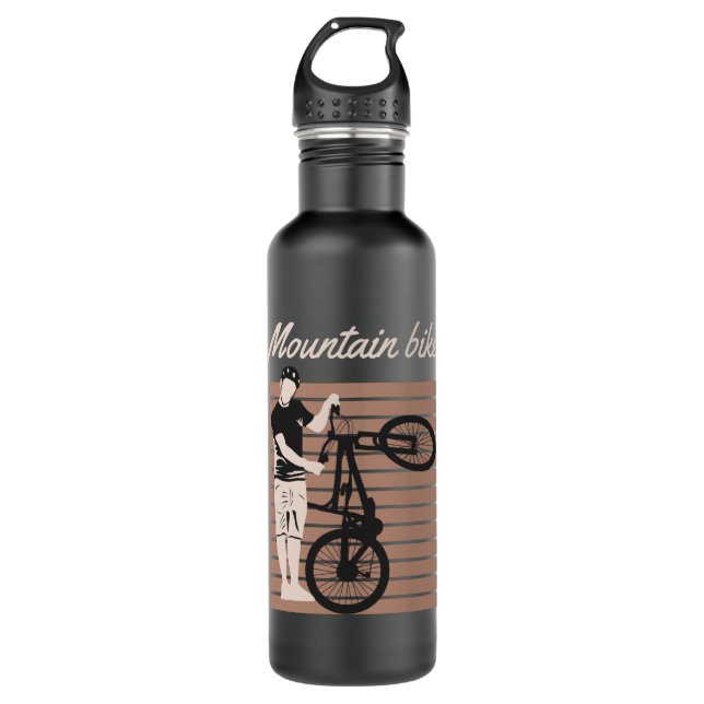 Mountain Bike Rider 710 Ml Water Bottle (Front)
