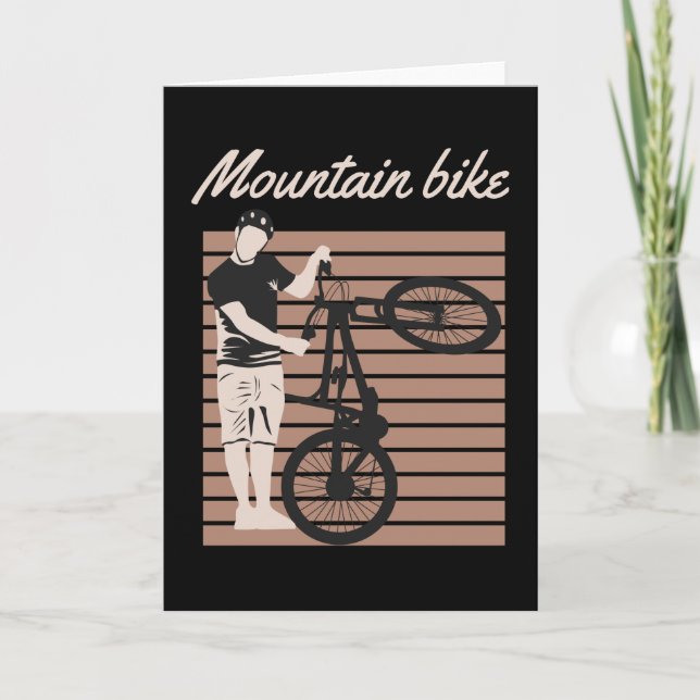 Mountain Bike Rider Card (Front)